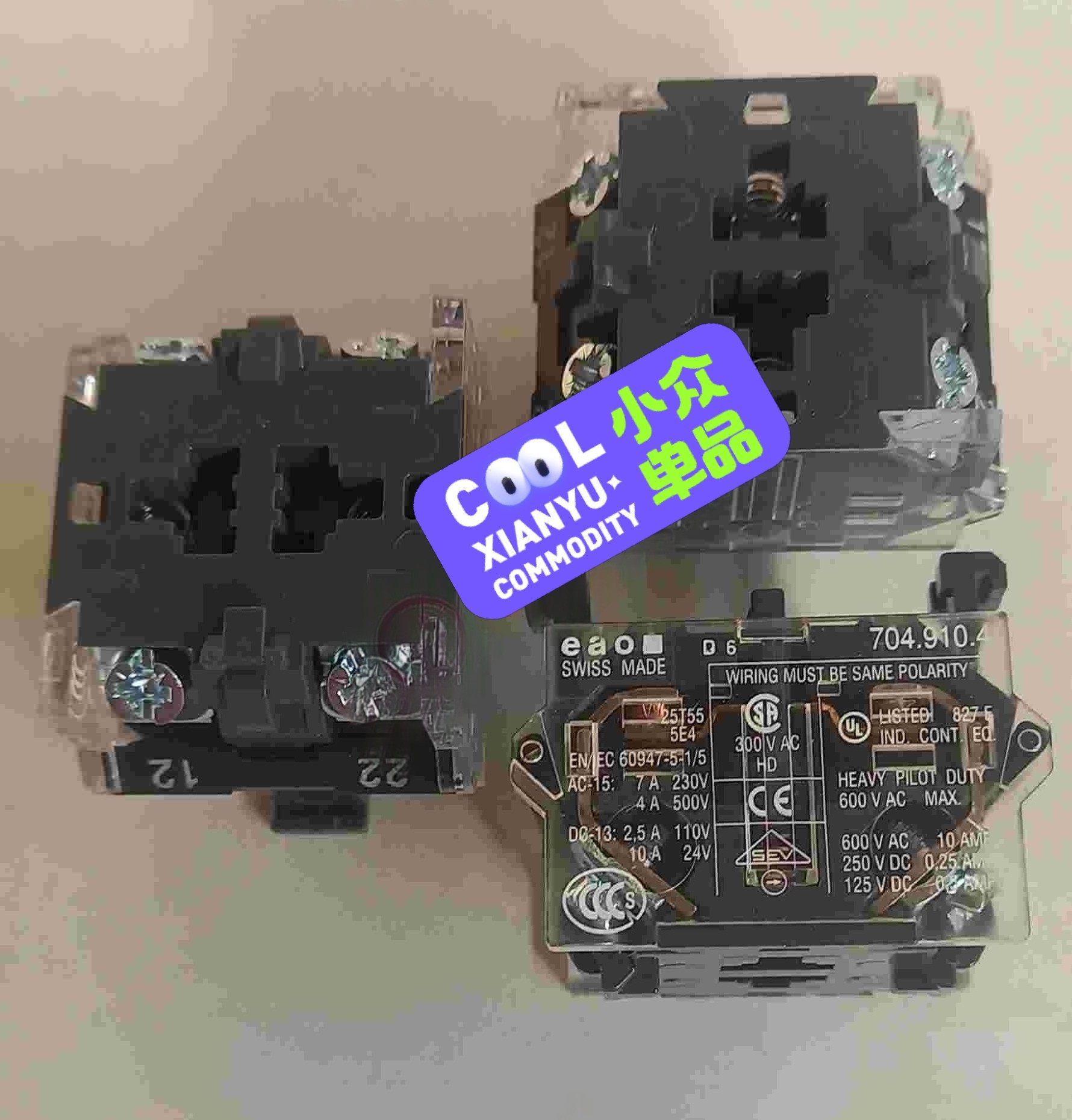 EAO，704.910.4，全新，未税，21个，4个为一个单