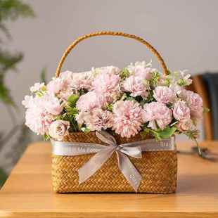 高档干花花花束假仿真花装 饰厅摆件艺客餐桌花摆花花向日葵妇女节