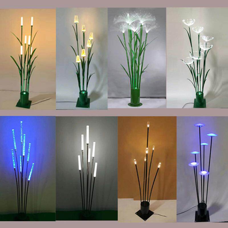 景观落地灯户外防水工程发光亚克力庭院花束LED光纤芦苇花灯