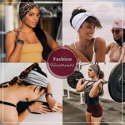 Yoga Headbands For Womens Hair Wide Thick Stchy Boho Tur