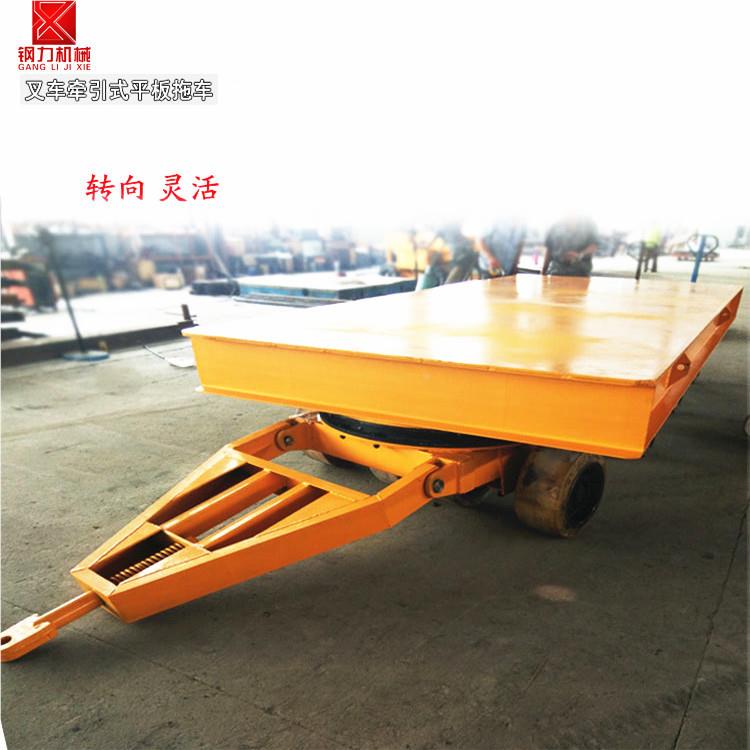 牵平板拖车四轮转向超低输运区物流货399物转厂引运车5吨平板牵引