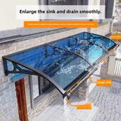 铝合金雨棚住宅加厚透明阳台门雨棚无声庭院防雨篷