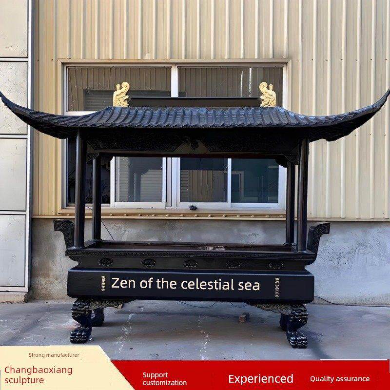 纯铜香炉雕塑寺庙祠堂供奉用具户外景观大型炼丹炉摆件铸铜香熏炉