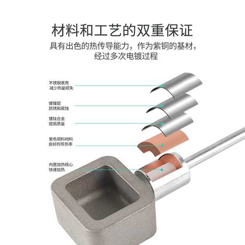 快速溶锡一体式发热芯锡炉烙铁头通用型手柄CDB焊台T245A烙铁