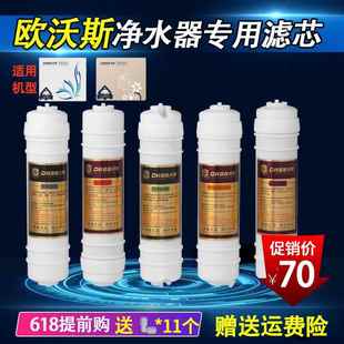 欧沃斯净水器滤芯家用直饮保留矿物质OWS B原装 五级滤芯套装