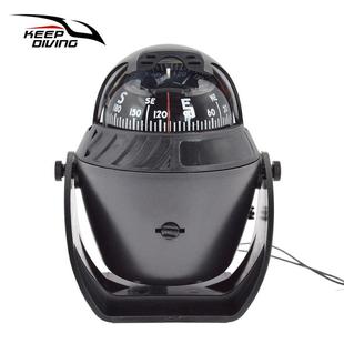 lc指南针760灯车载罗经 磁车船带指南专用船用led船用航海指南针