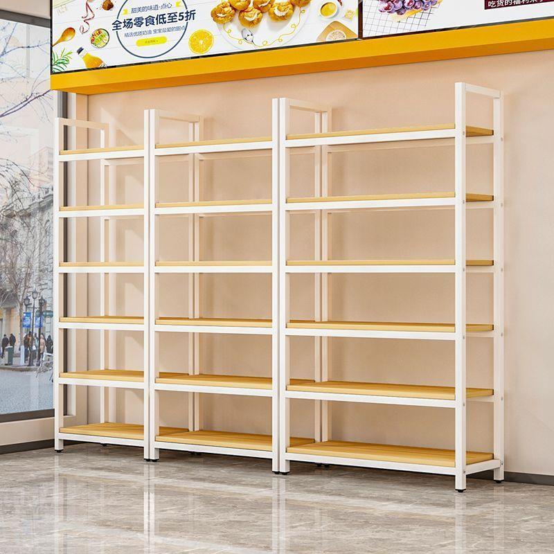 商纳超货架家用收多置物架调节层陈列架落地ABQ展钢木书架子示架