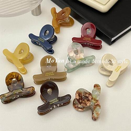 迷你小抓夹日韩前额碎发刘海夹子侧边发夹醋酸小号交叉夹小发卡女