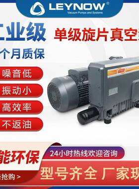 LV0250油式单级旋片真空泵工业用大流量包装注塑机用油泵气泵