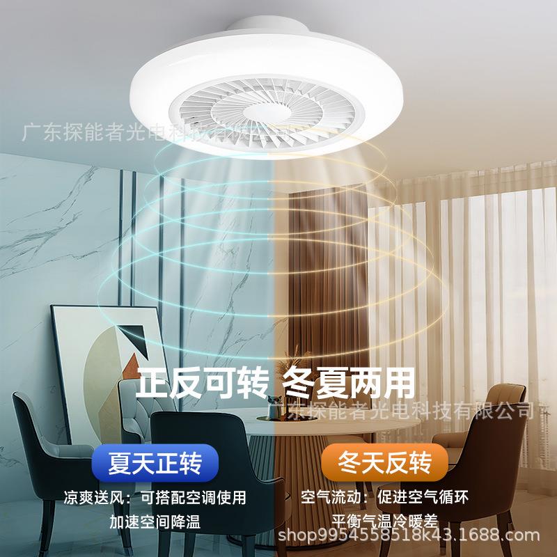 儿童房专用一体风扇灯吸顶灯简约护眼灯具