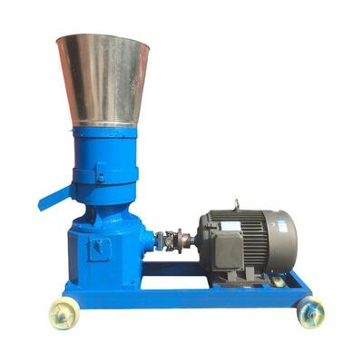 全自动环模养鸡加鸭鹅鱼虾饲殖料颗粒机生产线秸秆颗JLA粒秸秆工