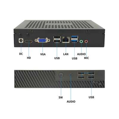 AMD7系列7330u7530u7730u双HDMI显示迷你电脑主机MiniPC工控机