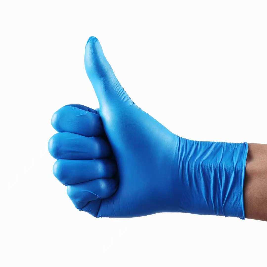 一次性丁腈手套PVC复合加厚手套家用防护食品级美容耐磨乳胶手套