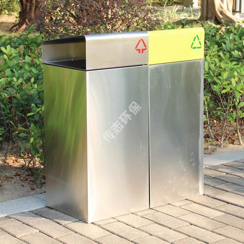 户外组合式不锈钢分类垃圾桶定制街道垃圾箱厂家市政环卫果皮箱