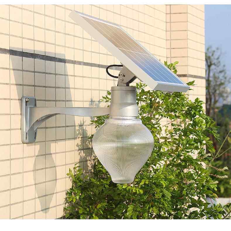 新款太阳能庭院花园公园新农村景观LED照明小型路灯墙头壁挂壁灯
