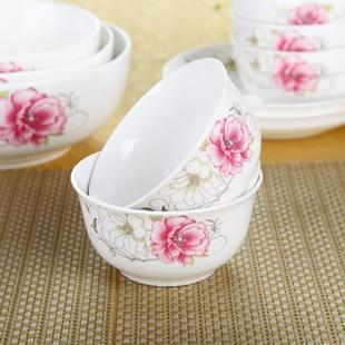 加厚防烫6个装 4.5英寸日式 碗家用碗米碗汤碗饭碗陶瓷碗餐具套装