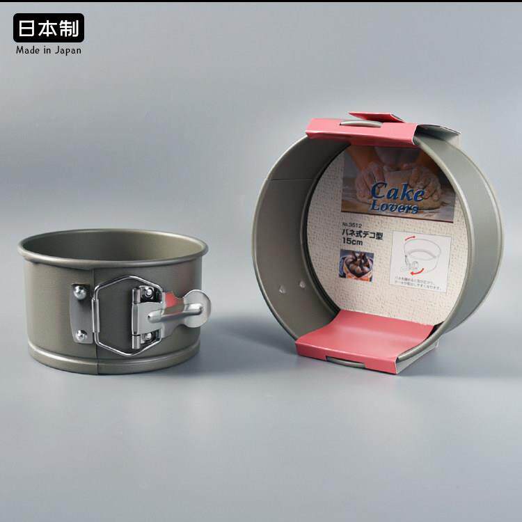 蛋糕模具进口日本Cakeland锁扣活底易脱戚风慕斯圆形芝士烘焙工具