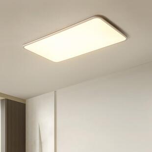 超薄客简厅灯现代简约大气灯大厅主灯白1cm极长方色形吸顶TY8189A