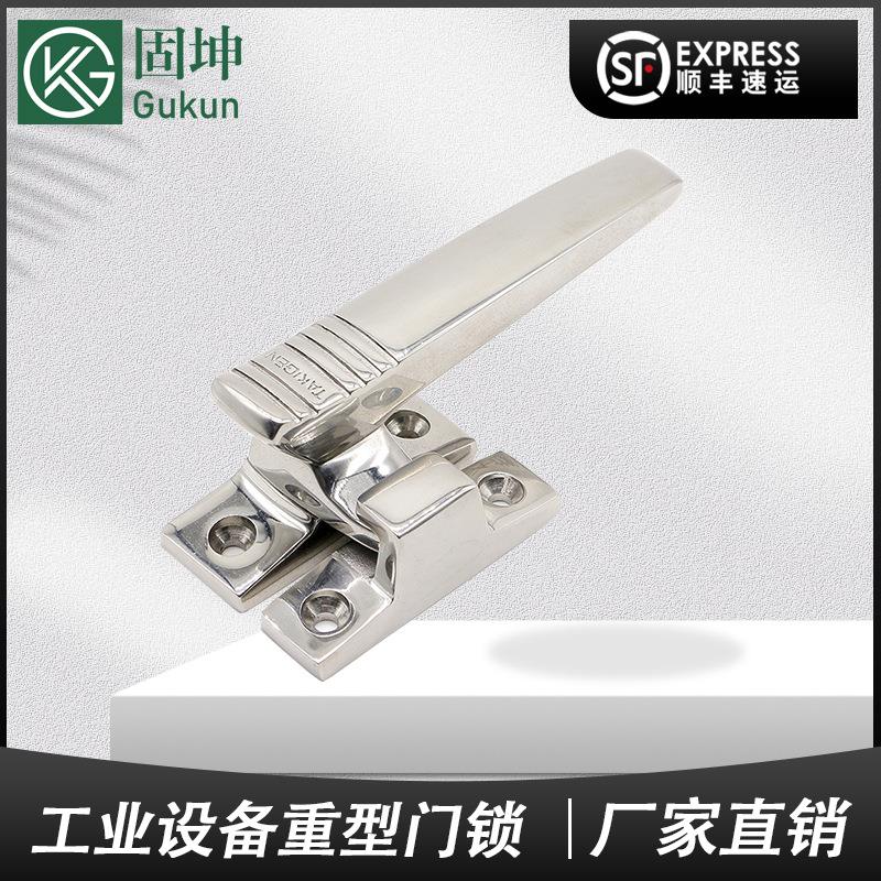 304不锈钢把手锁工业设备重型门锁1118-3承重拉手锁执手锁手柄锁