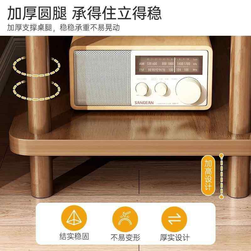 移沙发几小新中式实木双层可BJ011408动茶几客厅边家用小茶桌简易