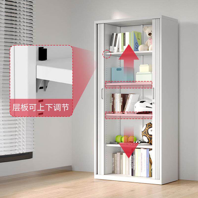 制卷门带柜推拉拆卷帘门柜办公ZY-JMG文件资料档案钢柜锁储物收纳