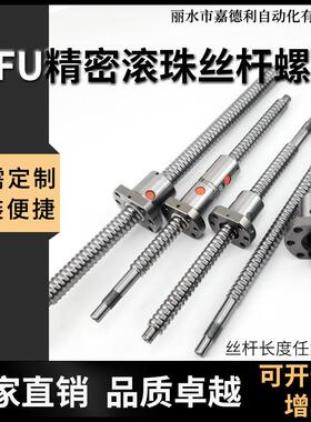 热销精密滚珠丝杆螺母丝杠导轨SFU1204 1605 2005 定制雕刻机螺杆