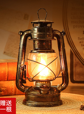 老式复古煤油灯露营手提马灯年代感怀旧老物件拍摄道具装饰品摆件