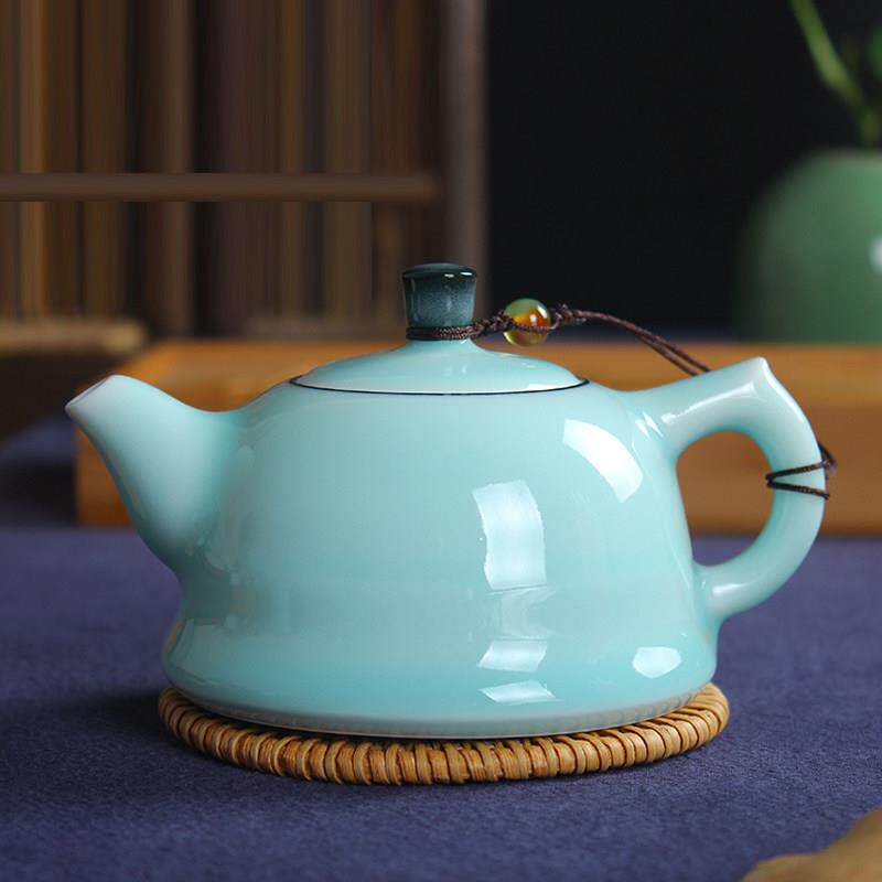 陶瓷功夫茶具茶壶 创意龙泉青瓷高档泡茶壶紫砂壶一壶二杯