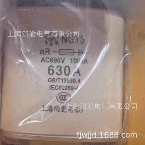 快速熔断器NGT3半导体电动机保护保险丝设备上海陶瓷电器/飞凰