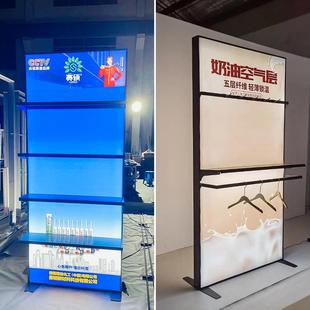 带层板秀折叠灯箱发光背景架L无品牌 广告 ED快幕软膜站牌台布立式