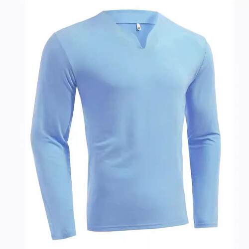 Fitness plus size sports T-shirt men's elastic long