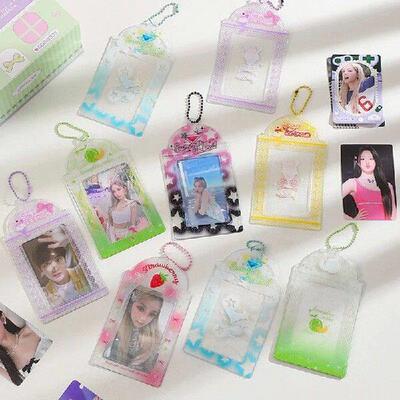 Sweet Cute Photocard Holder Glitter Transparent Idol Photo