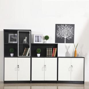 办公室文件柜地柜木质矮柜储物柜带锁资料柜隔断杂物收纳柜柜子