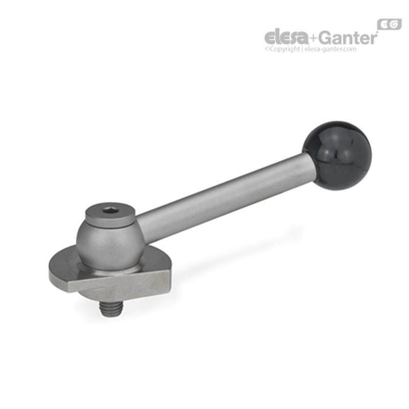 Elesa Ganter伊莉莎冈特 GN 918.7 凸轮式锁紧杆 钢制向下夹紧(2)