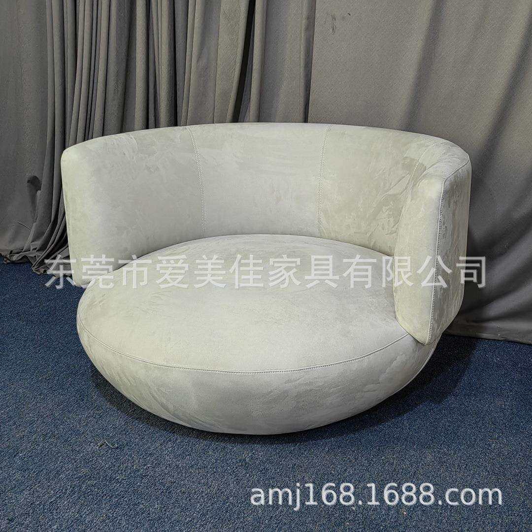 意式简约单人沙发椅创意后现代设计师休闲接待洽谈椅