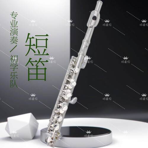 哈麦伦初学者入门C调短笛乐器白铜学生西洋笛子短笛专业演奏