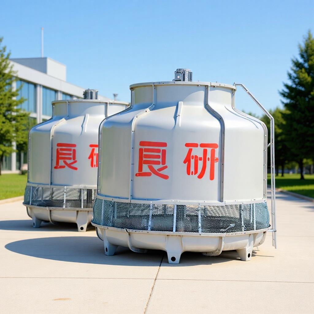 厂家供应冷100小型循环水圆形玻璃钢冷却塔逆流凉水塔