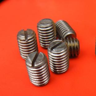 SUS304牙不锈一字割UPE槽钢平端机GB73公制标米准距M3系列