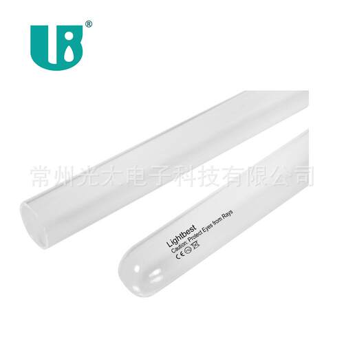 UVC石英玻璃套管 T6 杀菌灯管用 357mm 28mm管径 370mm防水管