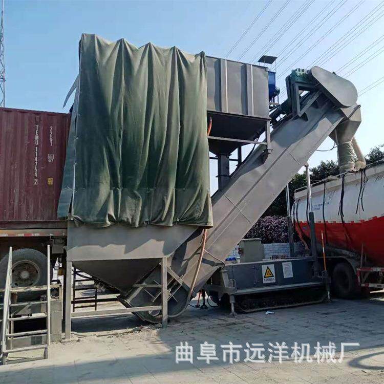 水泥灰集装箱卸灰机铁路散粮干灰中转卸车机石灰石粉输送机固定卸
