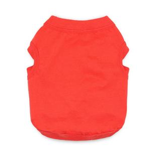 狗狗衣服厂直供跨境马亚逊503棉狗狗背心纯色宠家物衣服春薄夏款