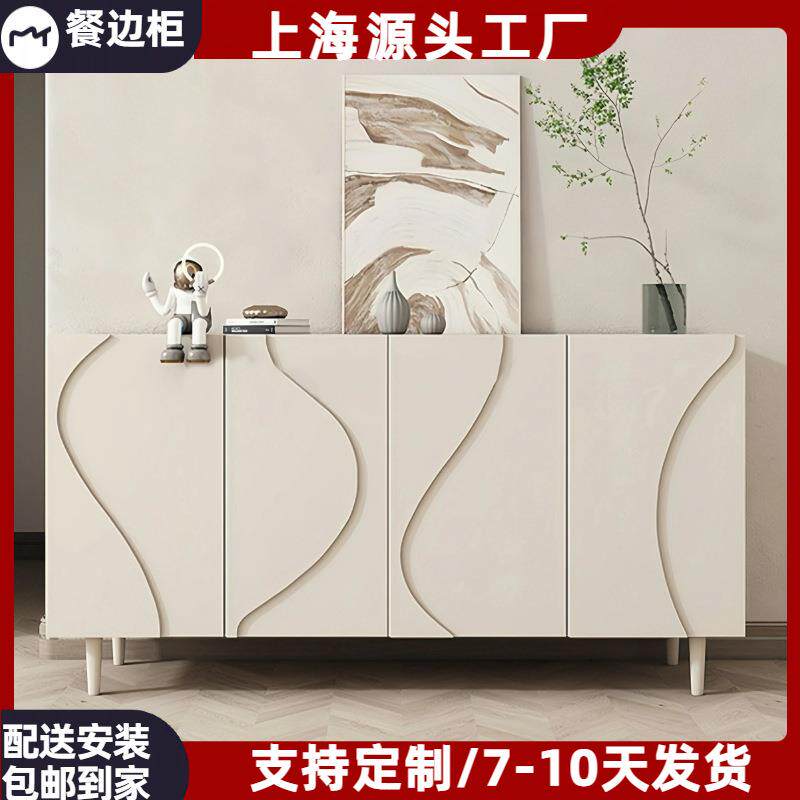灰色烤漆餐边柜现代简约玄关储物柜创意艺术茶水柜碗柜装饰柜包邮
