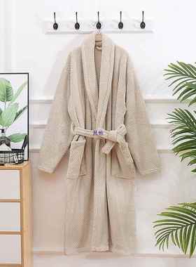 浴袍女冬季加厚浴巾成情人侣吸水68034264冬速干秋软洗澡浴衣柔睡