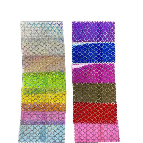 tpu幻彩扇形膜箱包厂家直销 工料透明膜 手袋 diy镭射有色手