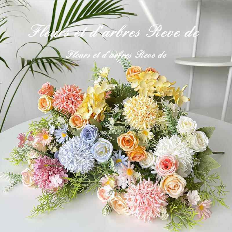 清仓！假花仿真花束拉丝玫瑰绣球绢花塑料花干花捧花婚庆装饰摆设,家居饰品,仿真花/假花,淘宝优惠券,粉丝福利购,淘宝优惠卷