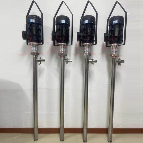 HD-1100W+SS316L-1000HV-1000专抽白乳胶高粘度电动螺杆式插桶泵