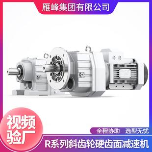 R系列R17 斜齿轮硬齿面减速机 167型精密低噪音反应釜搅拌器卧式