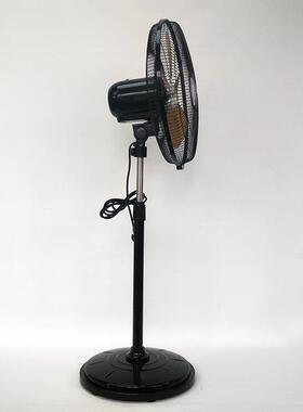 梁田落地扇商用立式120W商用扇电机450MM 黑色金色五铝叶静音大风