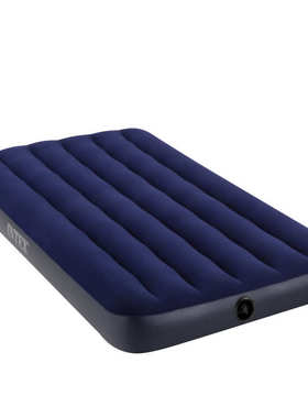 INTEX64755深蓝色植绒充气床垫 户外野营充气床 车载气垫床批发