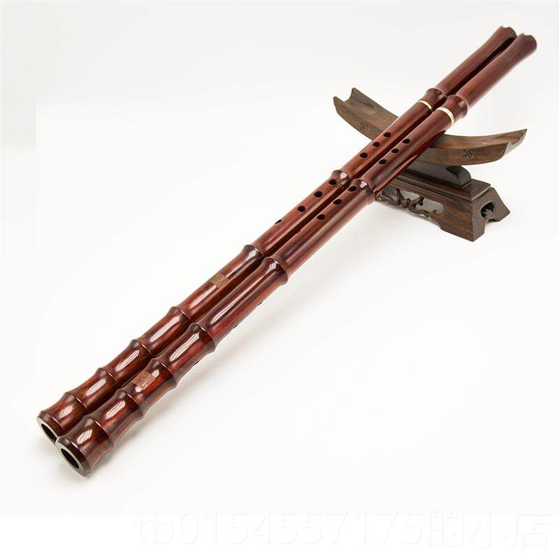 正品萧乐木器红木箫戈建明精制小叶檀紫八孔GF调专级业演奏高防裂